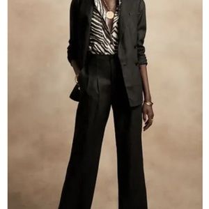 Banana Republic wide leg linen pant